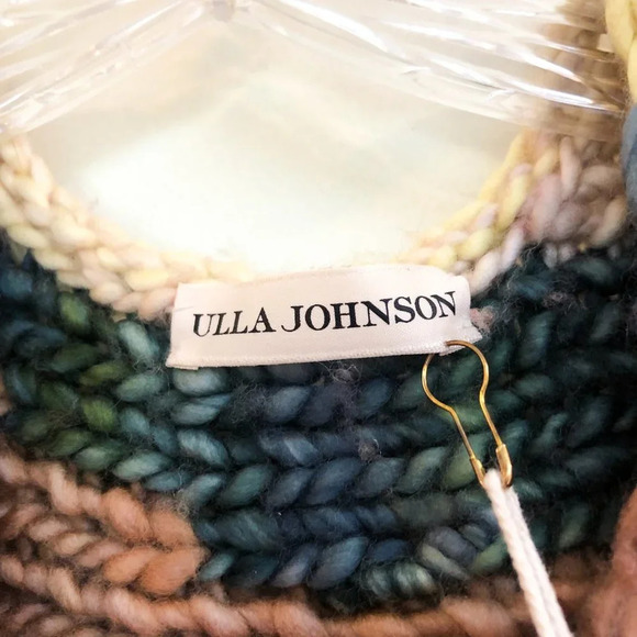 Ulla Johnson Violetta 100% Merino Wool Striped Hand Knit Designer Sweater PS NWT - Picture 10 of 13